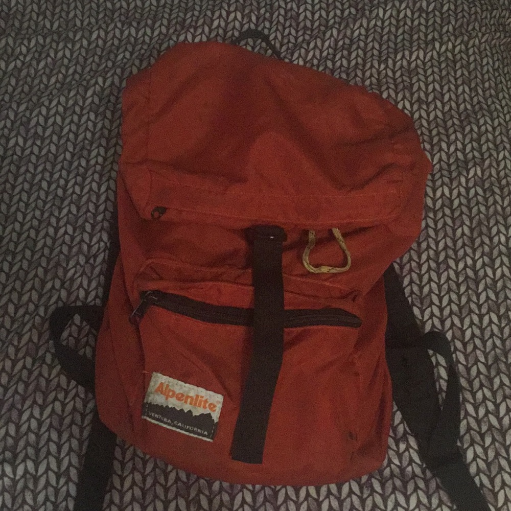 3 for 20$ Vintage orange hiking backpack